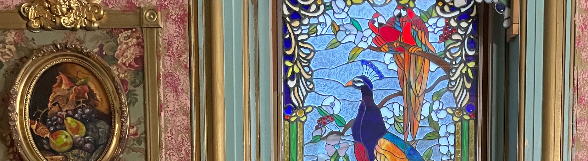 Dielmann Kaiser House Peacock Stained Glass